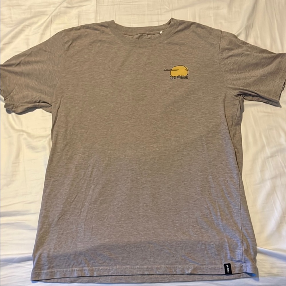 Gray Prana T-Shirt with Logo